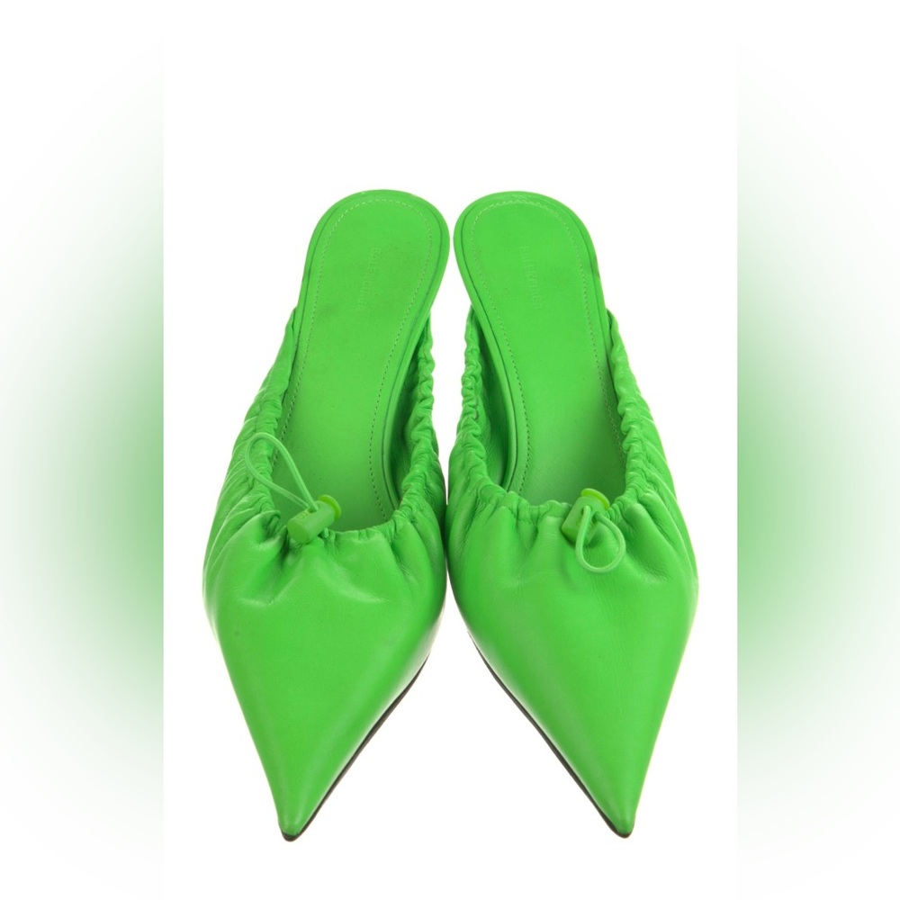 AUTHENTIC Balenciaga Drawstring Kitten Heels Mules!